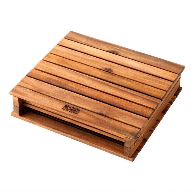 フォールディングテーブル テーブル 天然木 ロースタイル 折り畳み