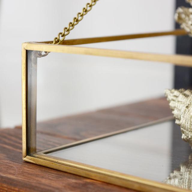 アクセサリーケース ジュエリーケース ガラスと真鍮 ジュエリー