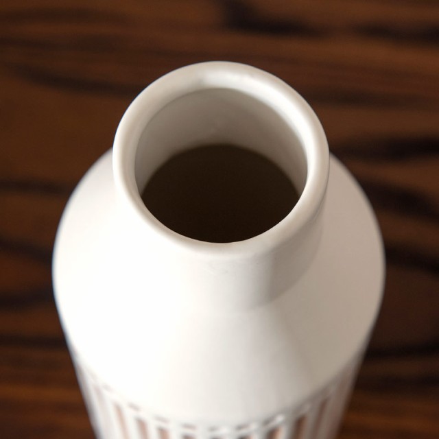 フラワーベース 花瓶 花器 筒形 白 セラミック 陶器 壺 置物 オブジェ インテリア雑貨 おしゃれの通販はau PAY マーケット -  ELEMENTS | au PAY マーケット－通販サイト
