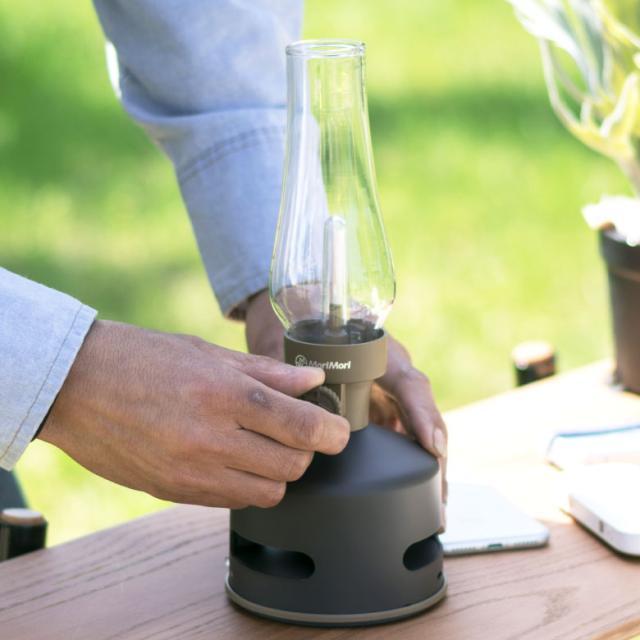 LED ランタンスピーカー クリアガラス フロストガラス セット