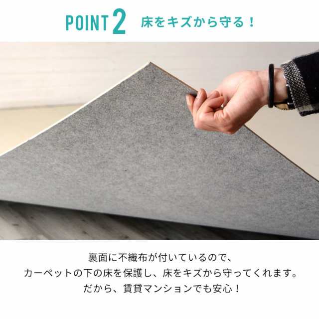 ウッドカーペット 6畳 団地間 243×345cm フローリングカーペット 軽量 DIY 簡単 敷くだけ 床材 リフォーム 1梱包の通販はau PAY  マーケット - ELEMENTS