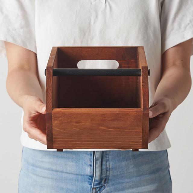 ウッドコンテナボックス Sサイズ 収納 引き出し 木製 スタッキング 3色