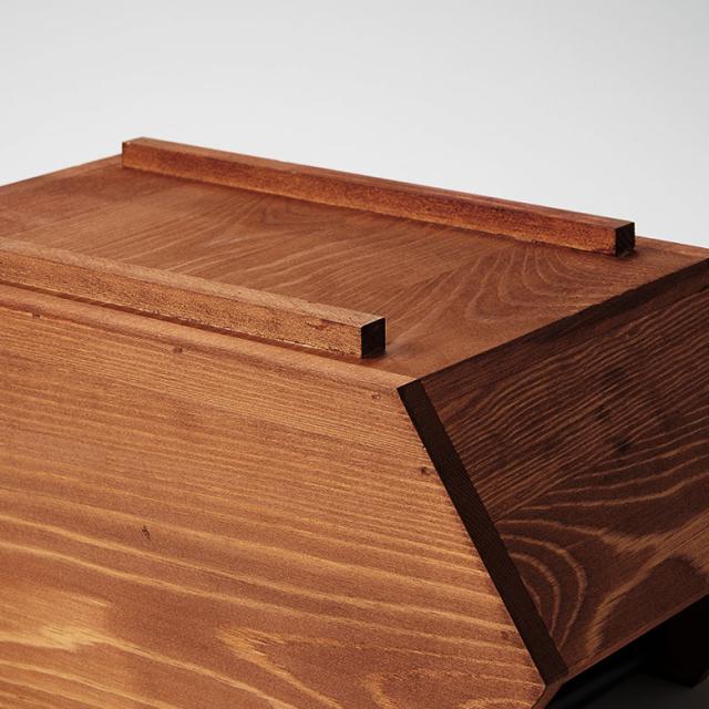 ウッドコンテナボックス Sサイズ 収納 引き出し 木製 スタッキング 3色