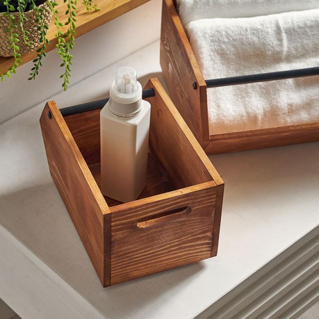 ウッドコンテナボックス Sサイズ 収納 引き出し 木製 スタッキング 3色