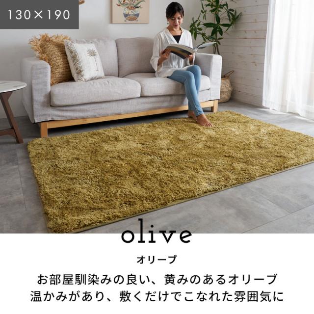 シャギーラグ 洗える ラグ ラグマット カーペット 100×140cm 強力滑り