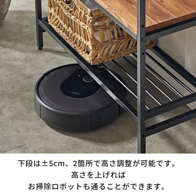 シェルフ 木製 アイアンフレーム 3段 タバス TABAS アンティーク調 幅