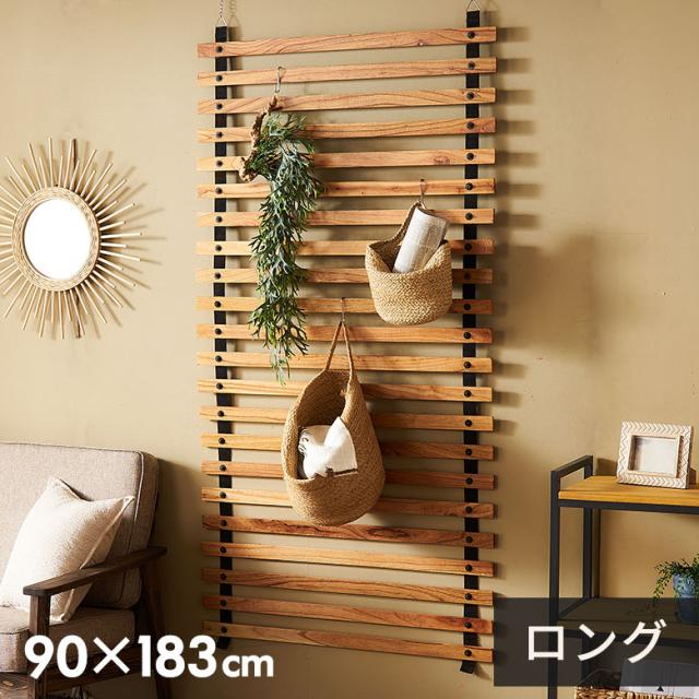 衝立 間仕切り木製すだれ調木地仕上げW91.5cmD27.5cmH116cm すっぱ