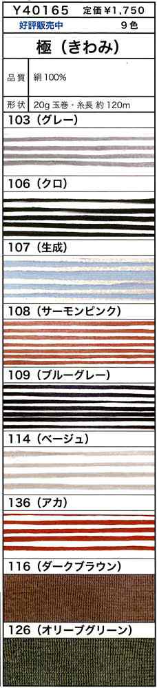 毛糸 合細 エクトリー Y40165 極 きわみ 1玉 絹 シルク 毛糸のポプラの