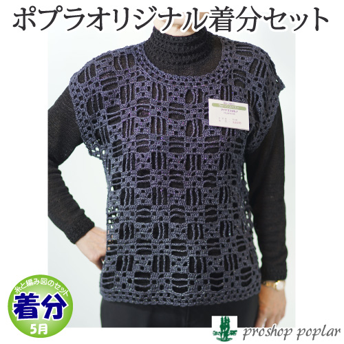 春夏 ラビリンスベスト 中級者 編み図付 編み物キット の通販はau Pay マーケット 毛糸のプロショップポプラ