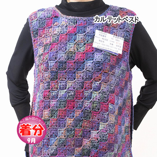 【秋冬】カルテットベスト【中級者】【編み物キット】の通販は 6,063円