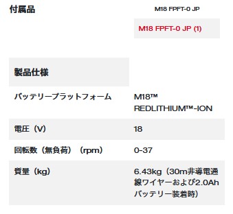 ミルウォーキー M18 FPFT-0 JP M18 FUEL フィッシュテープ（ドラム別売り）【本体のみ】_1