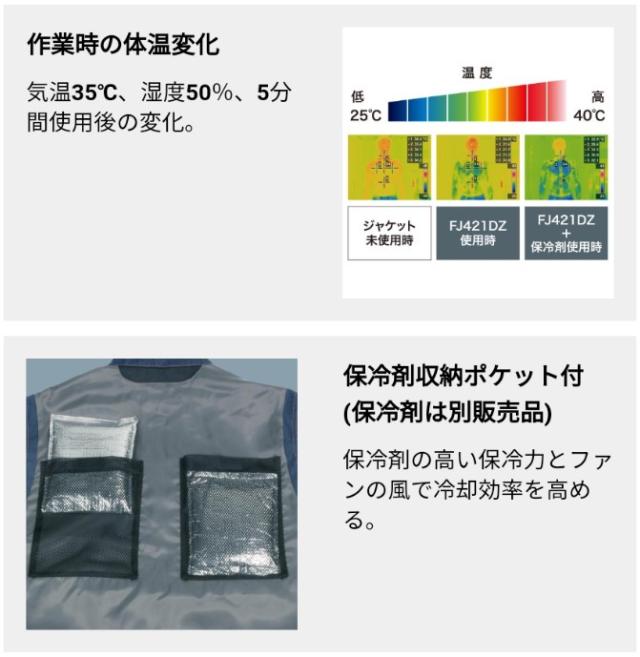 マキタ(makita) ファンベスト FV215DZ3L デニム調 カジュアルベスト【3Lサイズ】【ベストのみ】_3