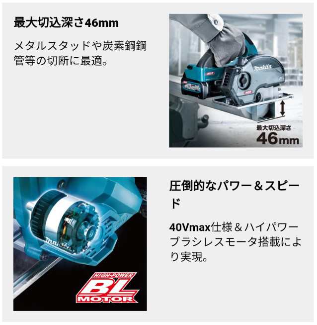 マキタ(makita) CS003GRDX 125mm充電式チップソーカッター 40V【バッテリー/充電器セット】の通販はau PAY マーケット  高橋本社 au PAY マーケット店 au PAY マーケット－通販サイト