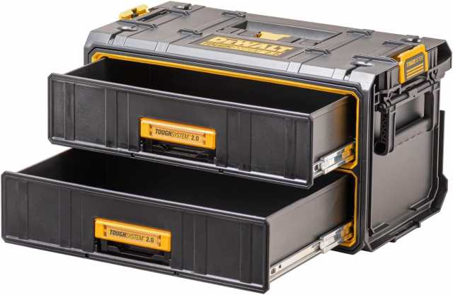 デウォルト(DEWALT) タフシステム2.0 2段チェスト 工具箱 収納ケース