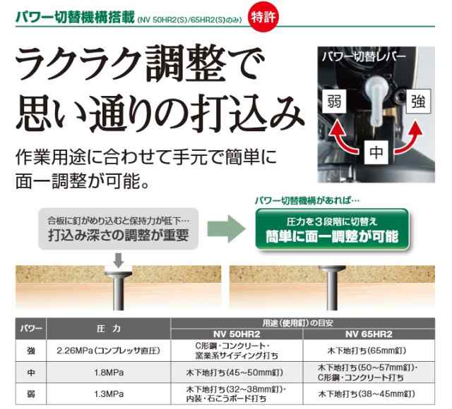 ハイコーキ(日立工機) NV90HR2(SCB) 高圧ロール釘打機 90mm 特別限定色