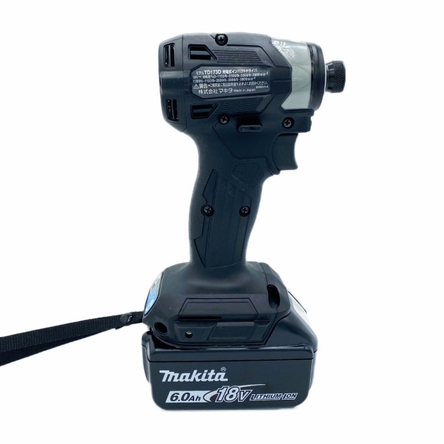 マキタ(makita) TD173DRGXB 充電式インパクト 黒 18V 6.0Ah ゼロブレ ...