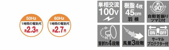 ナカトミ 工場扇 45cmフロア扇 QZF-45V 正規販売店メーカー保証有りの