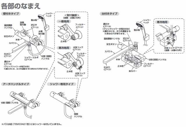 数量限定セール】TOTO 浴槽用水栓 TBV03401J1 壁付サーモスタット混合