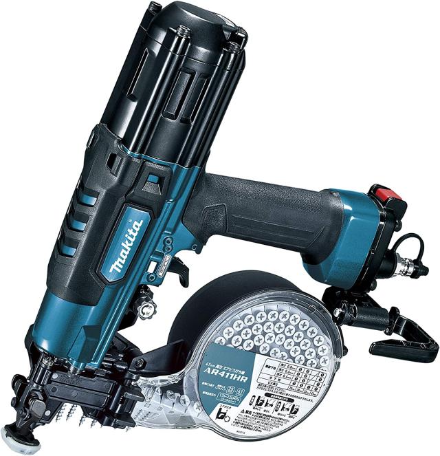 マキタ(makita) AR411HRM 青 高圧エアビス打ち機 41mm連結ビス（コイル）