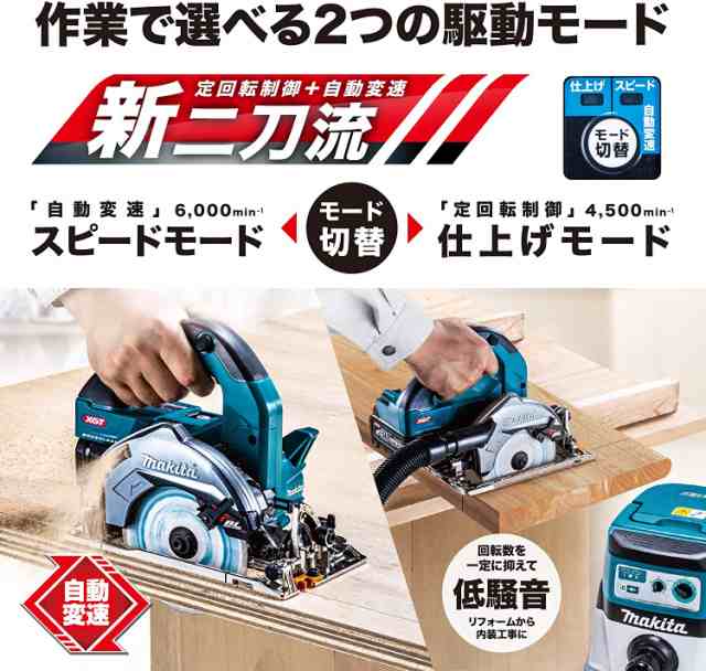 マキタ[makita] 40V 125mm 充電式マルノコ HS007GZB（黒・本体のみ 一般ベース)