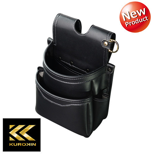 フジ矢 黒金 シリーズ 腰袋薄型2段 AB-32BG 280×200×130mmの通販は