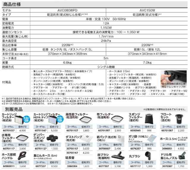 京セラ 乾湿両用 集塵機 連動コンセント付 乾燥15L 液体12L AVC-150W