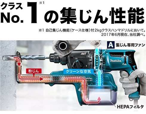 マキタ(makita) HR2651 26mm 吸塵システム付 ハンマードリル 100V 3