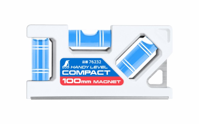 シンワ測定 ハンディレベル コンパクト 100mm マグネット付 76232