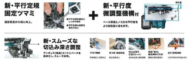 マキタ(makita) HS631DZS 青 165mm 充電式マルノコ 18Ｖ 本体のみ 鮫肌(A-64353)付き 厚切りモデル_2