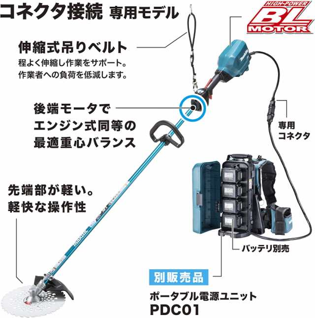 マキタ 草刈機 MUR369LDG2 18V 18V 36V マキタ 充電式 草刈機 ループ  刈払機 makita 除草 園芸 - 1