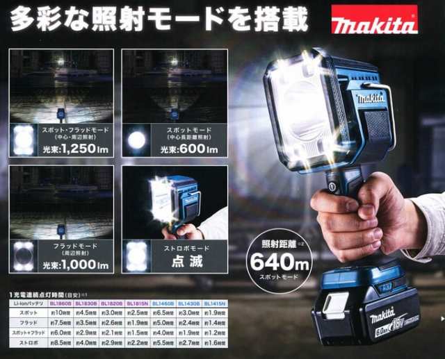 マキタ(makita) ML812 充電式LEDフラッシュライト【本体のみ】14.4V