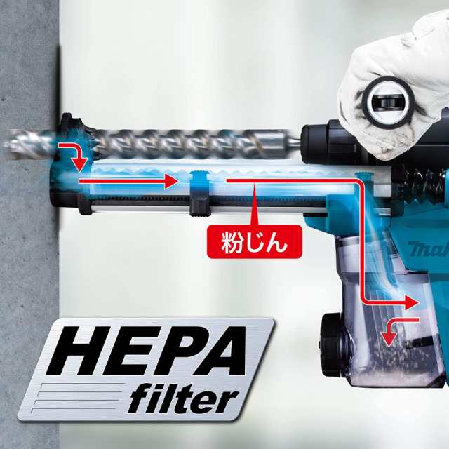 マキタ(makita) 30mmハンマードリル 集塵システム付き HR3011FCVの通販