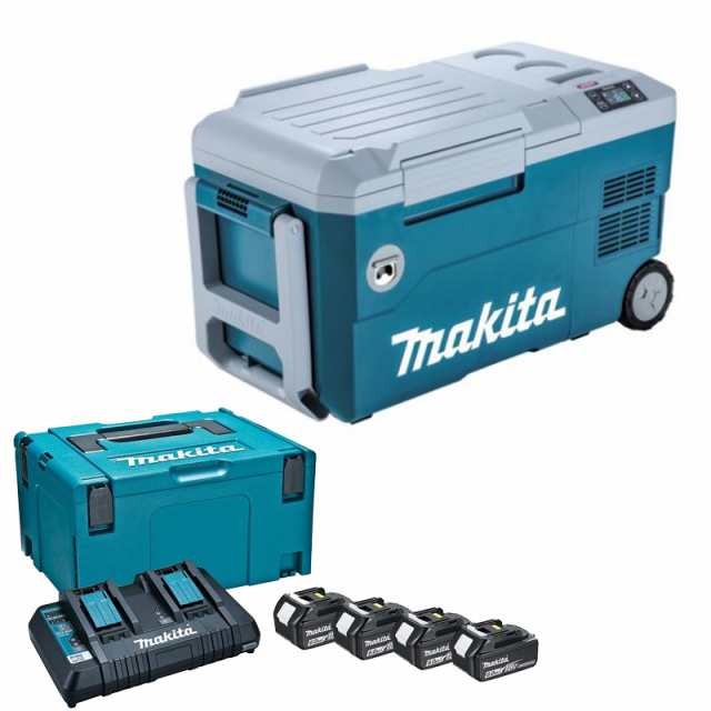 マキタ(makita) CW001GZ+A-67094 充電式冷温庫+パワーソースキット2 青 18V/40V/100V/シガーソケット【バッテリー/充電器セット】