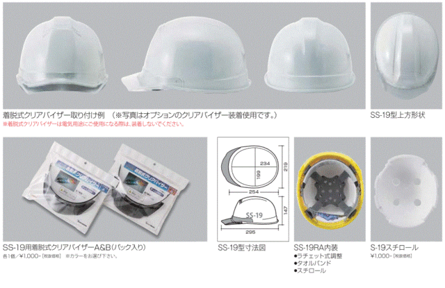 進和化学工業　収納式シールド付セーフティーヘルメット　SS-22-FSV型T-P式RA　特注カラー：マットグリーン　スモーククリアバイザー  TYP｜au PAY マーケット