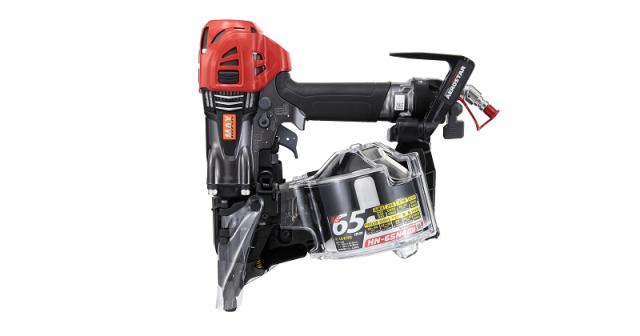 マックス(MAX) 高圧コイルネイラ　HN-65N4(D)-G クールグレー　圧力切替機構搭載　MAX製品保証付き 釘打ち機 HN91016