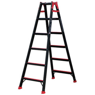 【法人限定】侍ブラック×アルインコ はしご兼用 脚立 SRB-NS150 天板高さ:1.41m