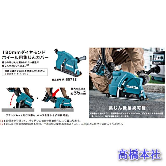 マキタ 180mm ダイヤモンドホイール用集塵カバー 【A-65713】GA700D用