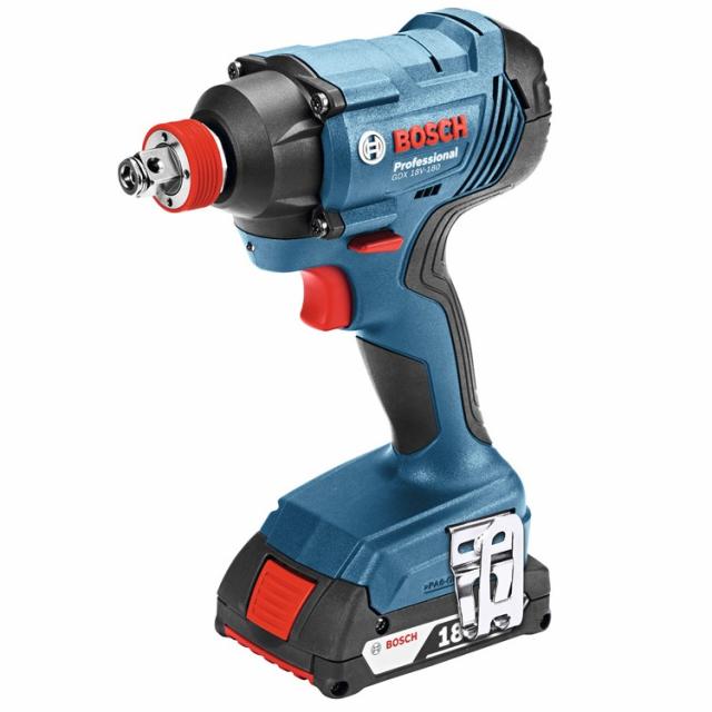 ボッシュ電動工具(BOSCH) コードレスインパクトドライバー GDX 18V-180（2.0Ahバッテリー2個、充電器、キャリングケース）