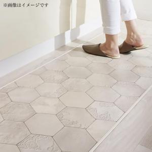 キッチンマット 拭ける ふける 撥水 はっ水 タイル柄 おしゃれ 長方形 45 210cmの通販はau Pay マーケット フラワーロッド