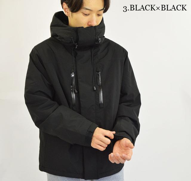 送料無料(沖縄・離島除く) 暖 バイカラー ファイバー ダウンジャケット