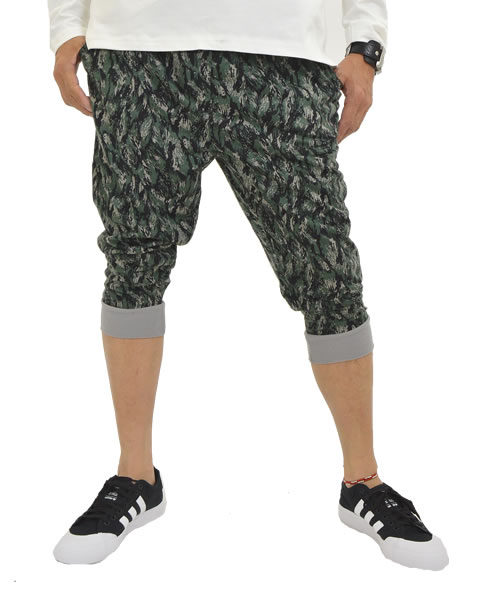 スウェットパンツ クロップドパンツ 総柄 ジャージ 下 ウエストゴム スウェット 生地 パンツ メンズ 七分丈 イージーパンツ 7分丈 クロッの通販はau Pay マーケット メンズファッション専門店 アダマス