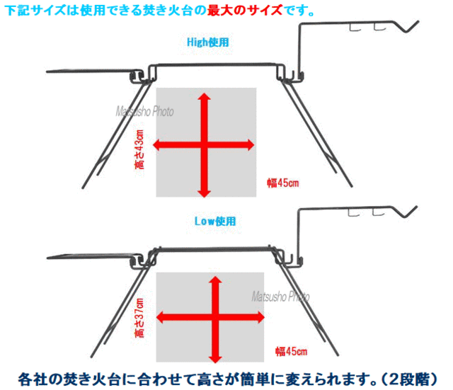 Belmont アイアン焚火スタンドフルセット BM-295 送料無料の通販はau