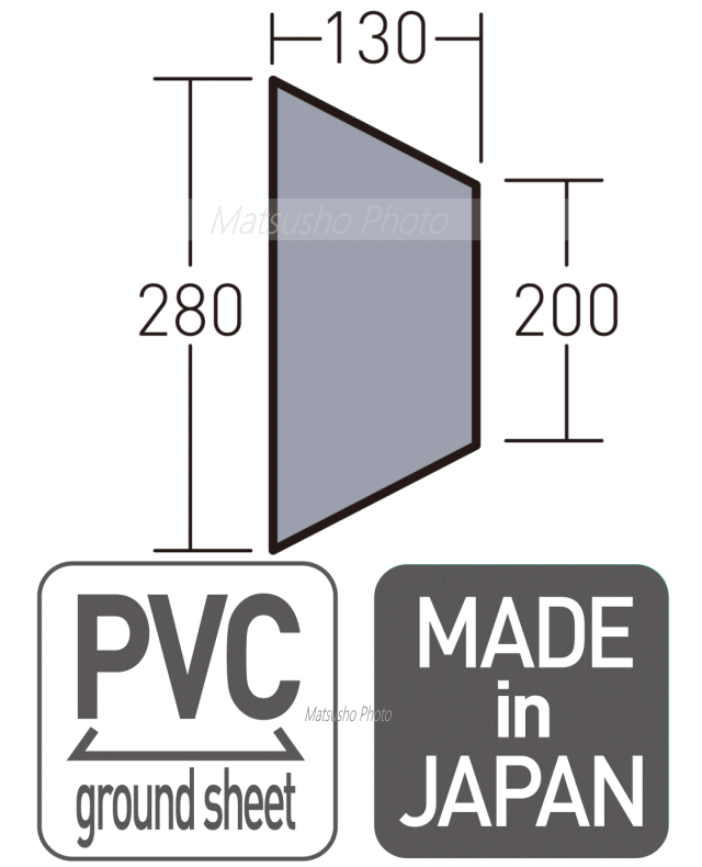 ogawa オガワキャンパル シート マルチシート ツインクレスタ ハーフインナー用 PVC素材 テントシート グランドシート キャンプ アウトドア CAMPAL JAPAN PVCマルチシート ツインクレスタ ハーフインナー用 1434_3