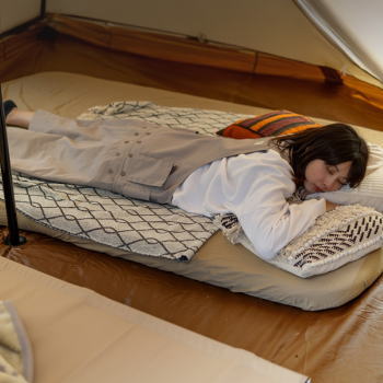 DOD マット ダブルサイズ キャンプ用マット 自動膨張式 インフレータブルマット アウトドア用マット マットレス オートマチックエアバルブ 丸洗いOK アウトドア ソトネノキワミL（マクラなし）CM3-651-TN-NP