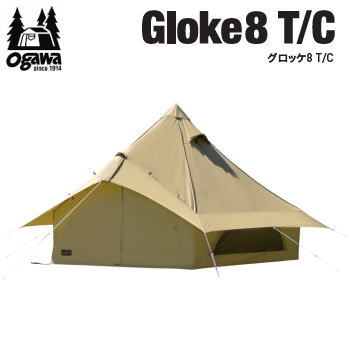 ogawa オガワ テント CAMPAL JAPAN テント 4人用 グロッケ8 T/C 2787 キャンパル 送料無料の通販は 59,290円