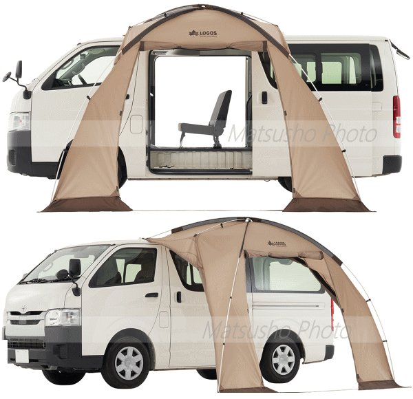 ロゴス カーサイドオーニング テント ベージュ 71202000 送料無料