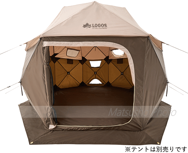 ロゴス グランドシート どんぐりPANELドーム290用 テントシート テントアクセサリー 着脱式 簡単設置 極厚生地 LOGOS どんぐり PANELドーム 290 グランドシート 71207003_1