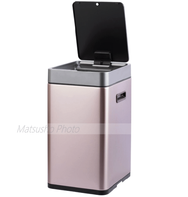 【レビュー記入で純銅タンブラープレゼント＆19日 20時〜 最大2,000円OFFクーポン】EKO ゴミ箱ごみ箱 センサー式 自動開閉 充電式 フタ付き ふた付き 蓋付き ステンレス製 20L 20リットル 角型 ミラージュ スリム センサービン 20L EK9270RGMT-20L MIRAGE SLIM SENSOR BIN_4
