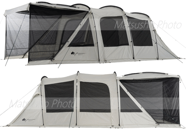 ロゴス　テント　グランベーシック 3ルームトンネルドーム WXL-BJ グランベーシック 3ルームトンネルドーム WXL-BB|ギア|テント|3ルーム