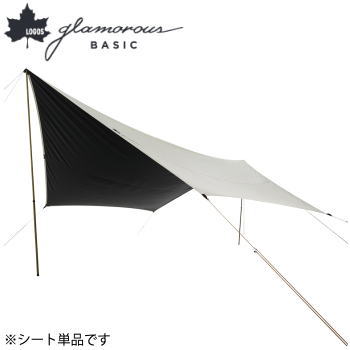 LOGOS PREMIUM グランベーシック タープ シート単品 ヘキサタープ 六角形 ヘキサ型タープ 8人用 日除け 日よけ UVカット バーベキュー BBQ タープテント アウトドア キャンプ ソーラーヘキサタープ XL-BB 71102002